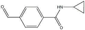 N-cyclopropyl-4-formylbenzamide Struktur