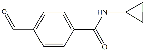 N-cyclopropyl-4-formylbenzamide,,结构式