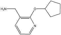 [2-(cyclopentyloxy)pyridin-3-yl]methylamine 化学構造式