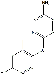 6-(2,4-difluorophenoxy)pyridin-3-amine 结构式