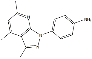  4-(3,4,6-trimethyl-1H-pyrazolo[3,4-b]pyridin-1-yl)aniline