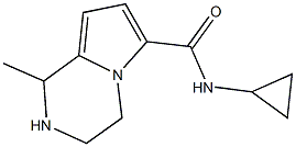 N-cyclopropyl-1-methyl-1,2,3,4-tetrahydropyrrolo[1,2-a]pyrazine-6-carboxamide Struktur