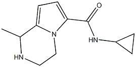 N-cyclopropyl-1-methyl-1,2,3,4-tetrahydropyrrolo[1,2-a]pyrazine-6-carboxamide 化学構造式