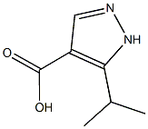 5-isopropyl-1H-pyrazole-4-carboxylic acid Struktur