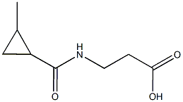 3-{[(2-methylcyclopropyl)carbonyl]amino}propanoic acid 结构式