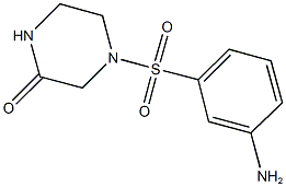 4-[(3-aminophenyl)sulfonyl]piperazin-2-one Structure