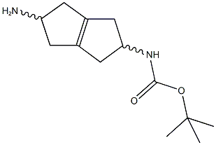 tert-butyl 5-amino-1,2,3,4,5,6-hexahydropentalen-2-ylcarbamate 化学構造式