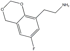 2-(6-fluoro-4H-1,3-benzodioxin-8-yl)ethanamine,,结构式