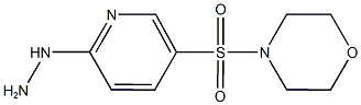 4-[(6-hydrazinopyridin-3-yl)sulfonyl]morpholine 化学構造式