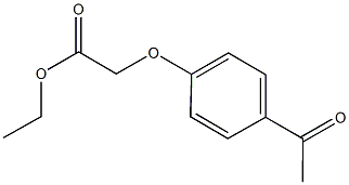 ethyl (4-acetylphenoxy)acetate,,结构式