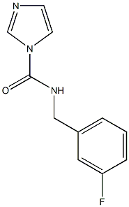 N-(3-fluorobenzyl)-1H-imidazole-1-carboxamide Struktur