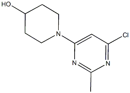 1-(6-chloro-2-methyl-4-pyrimidinyl)-4-piperidinol Structure