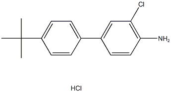 4'-tert-butyl-3-chloro-1,1'-biphenyl-4-amine hydrochloride Structure