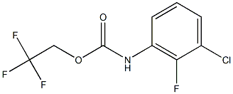 2,2,2-trifluoroethyl 3-chloro-2-fluorophenylcarbamate 结构式