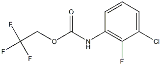 2,2,2-trifluoroethyl 3-chloro-2-fluorophenylcarbamate Structure