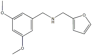 [(3,5-dimethoxyphenyl)methyl](furan-2-ylmethyl)amine 化学構造式