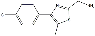 [4-(4-chlorophenyl)-5-methyl-1,3-thiazol-2-yl]methanamine