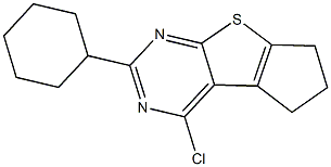 12-chloro-10-cyclohexyl-7-thia-9,11-diazatricyclo[6.4.0.0^{2,6}]dodeca-1(12),2(6),8,10-tetraene