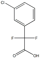 2-(3-chlorophenyl)-2,2-difluoroacetic acid 化学構造式