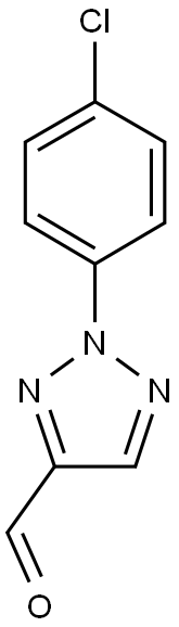 2-(4-chlorophenyl)-2H-1,2,3-triazole-4-carbaldehyde Struktur