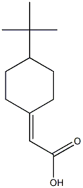 2-(4-tert-butylcyclohexylidene)acetic acid,,结构式