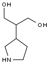 2-(pyrrolidin-3-yl)propane-1,3-diol 结构式