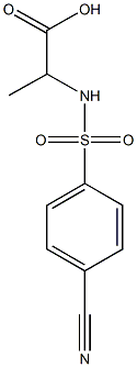 2-[(4-cyanobenzene)sulfonamido]propanoic acid|