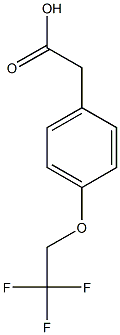 2-[4-(2,2,2-trifluoroethoxy)phenyl]acetic acid,,结构式