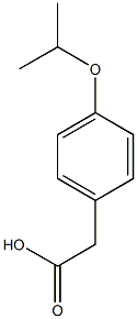 2-[4-(propan-2-yloxy)phenyl]acetic acid Struktur