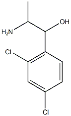 2-amino-1-(2,4-dichlorophenyl)propan-1-ol 化学構造式