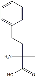 2-アミノ-2-メチル-4-フェニルブタン酸 化学構造式