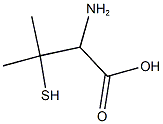 2-amino-3-methyl-3-sulfanylbutanoic acid Structure