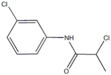 2-Chloro-N-(3-chloro-phenyl)-propionamide 化学構造式
