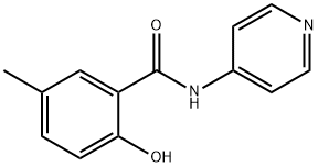 2-hydroxy-5-methyl-N-(pyridin-4-yl)benzamide 结构式