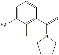 2-methyl-3-(pyrrolidin-1-ylcarbonyl)aniline Structure