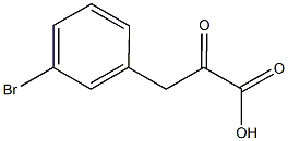 3-(3-bromophenyl)-2-oxopropanoic acid 化学構造式