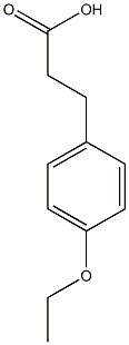3-(4-ethoxyphenyl)propanoic acid 结构式