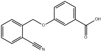 3-[(2-cyanophenyl)methoxy]benzoic acid 结构式