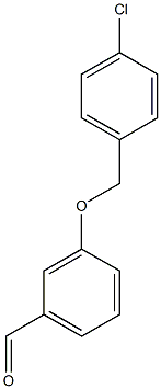 3-[(4-chlorophenyl)methoxy]benzaldehyde,,结构式