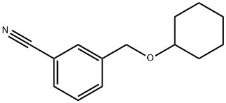 3-[(cyclohexyloxy)methyl]benzonitrile Structure