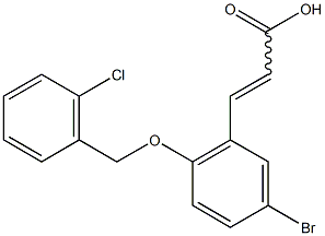 3-{5-bromo-2-[(2-chlorophenyl)methoxy]phenyl}prop-2-enoic acid Structure