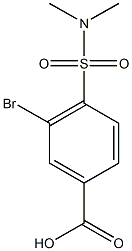 3-bromo-4-(dimethylsulfamoyl)benzoic acid 结构式