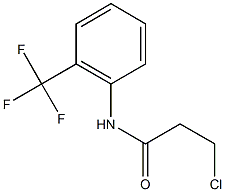 3-chloro-N-[2-(trifluoromethyl)phenyl]propanamide Struktur