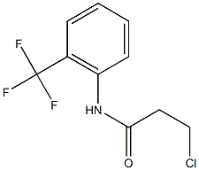 3-chloro-N-[2-(trifluoromethyl)phenyl]propanamide 结构式