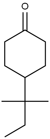 4-(2-methylbutan-2-yl)cyclohexan-1-one,,结构式