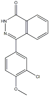 4-(3-chloro-4-methoxyphenyl)-1,2-dihydrophthalazin-1-one 化学構造式