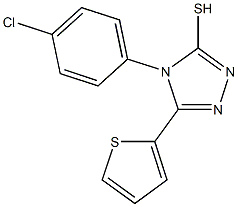 4-(4-chlorophenyl)-5-(thiophen-2-yl)-4H-1,2,4-triazole-3-thiol Structure