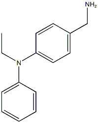 4-(aminomethyl)-N-ethyl-N-phenylaniline,,结构式