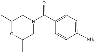 4-[(2,6-dimethylmorpholin-4-yl)carbonyl]aniline Structure