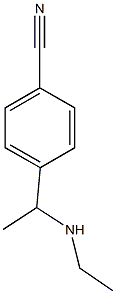 4-[1-(ethylamino)ethyl]benzonitrile Struktur